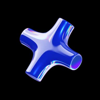 cross shape 3d object image